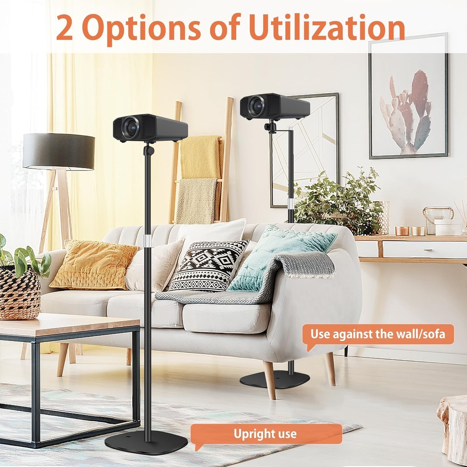 Projector Mount, Universal Projector Stand Height Adjustable 35" to 50" with ...