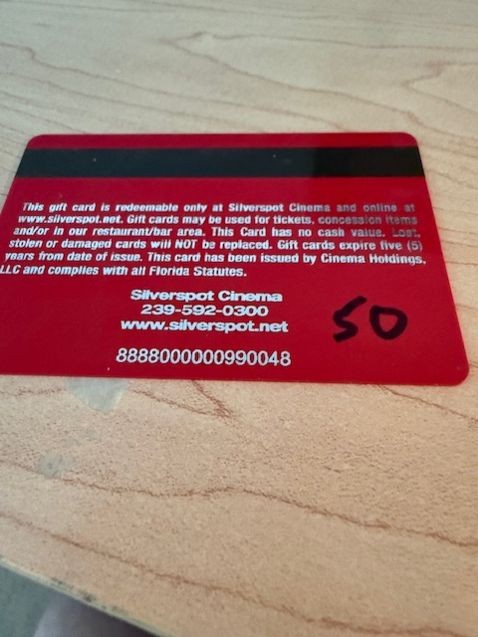 Silverpot Cinema Gift Card