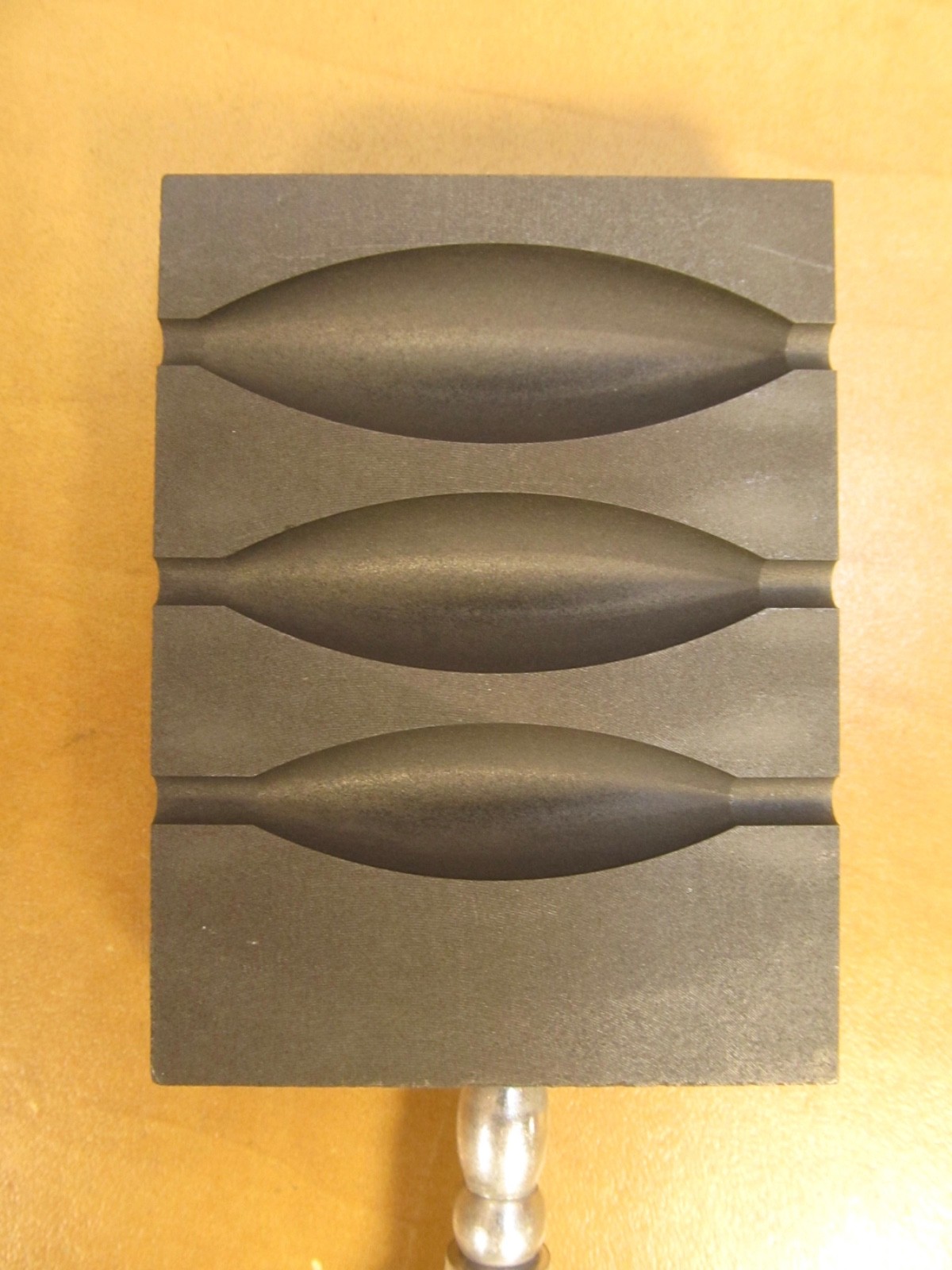 glassblowing / lampworking Bicone graphite marver bead tool  3 sizes in 1