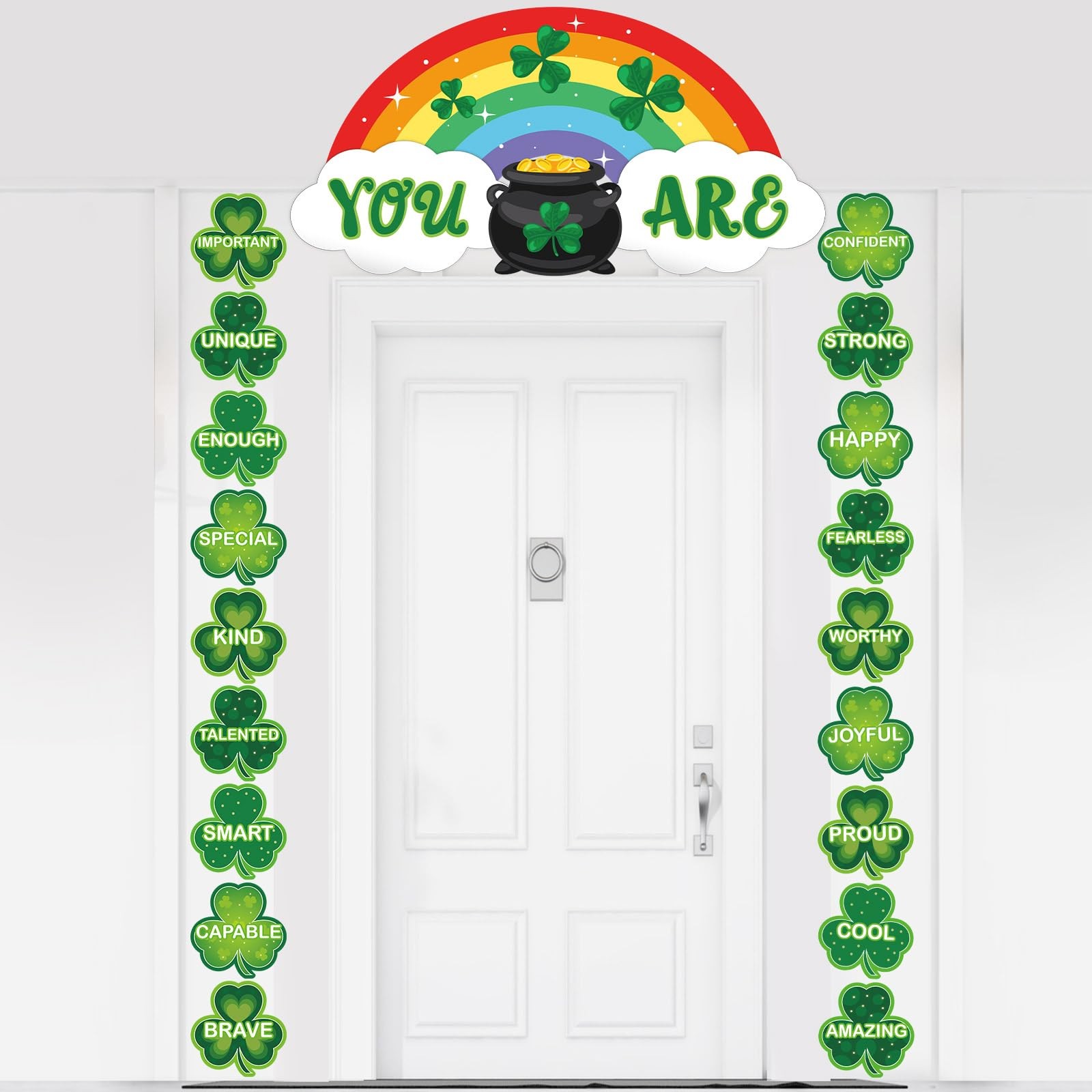 party greeting St.Patrick's Green, Red, Orange, Yellow, Blue, Indigo, Violet 