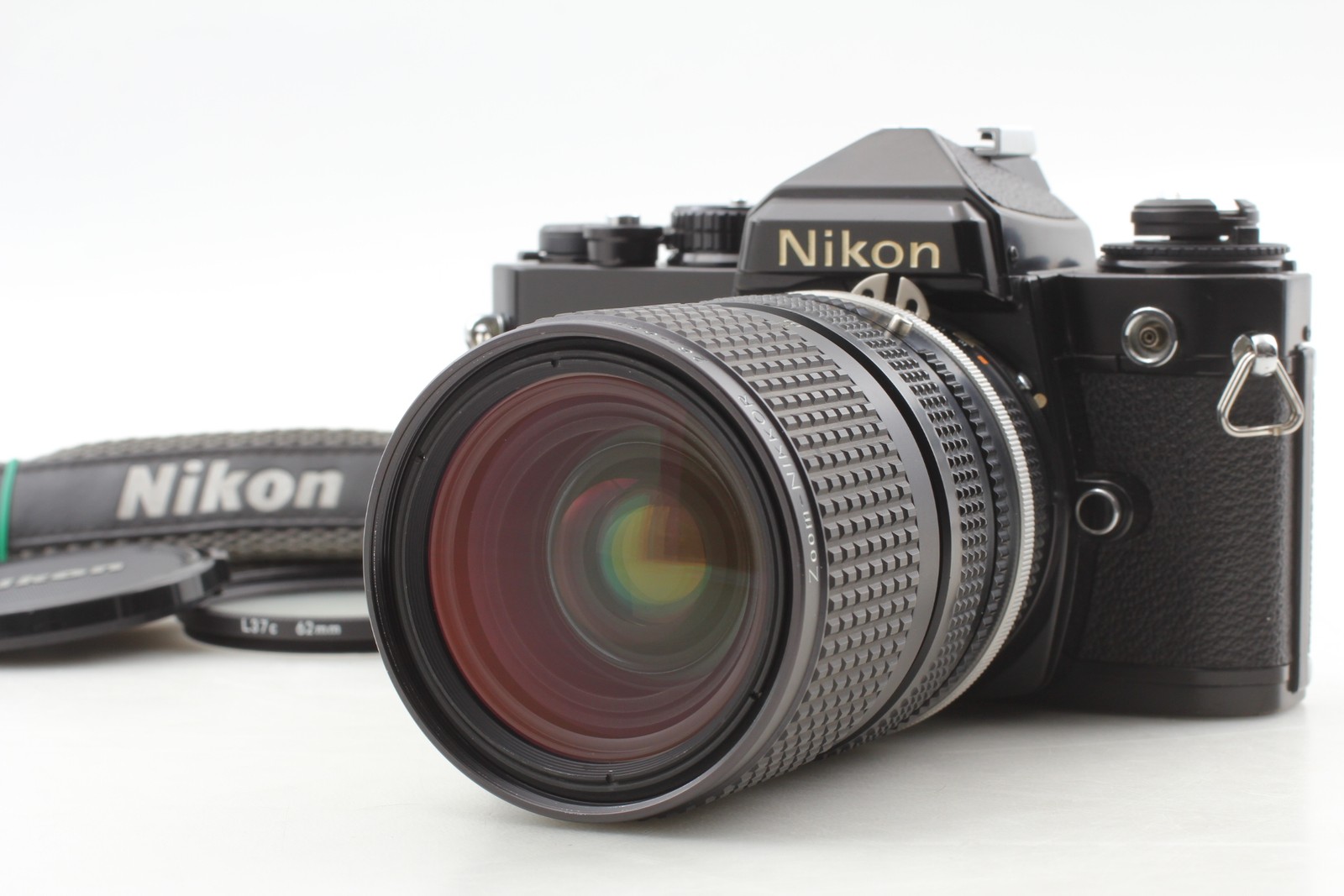 [Exc+5] Nikon FE Black 35mm SLR Film Camera Ai-s 28-85mm F3.5-4.5 From JAPAN