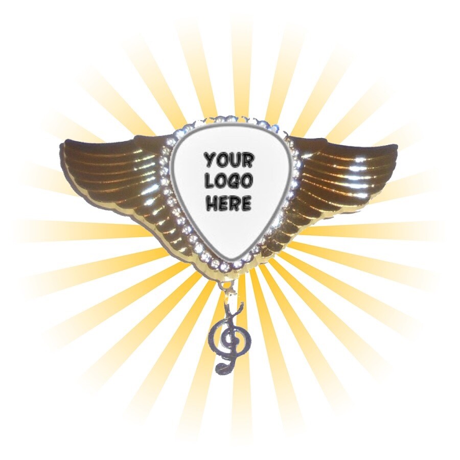 Custom Design Promo Concert Music Pin Badge Guitar Pick Band Jacket Hat Hit Song