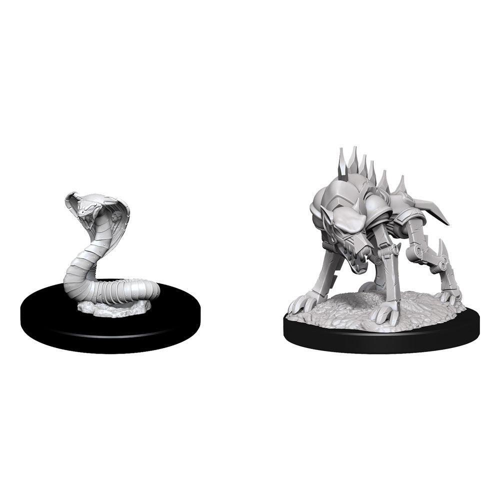 D&D Nolzurs Marvelous Unpainted Miniatures - Iron Cobra & Iron Defender - WizKid