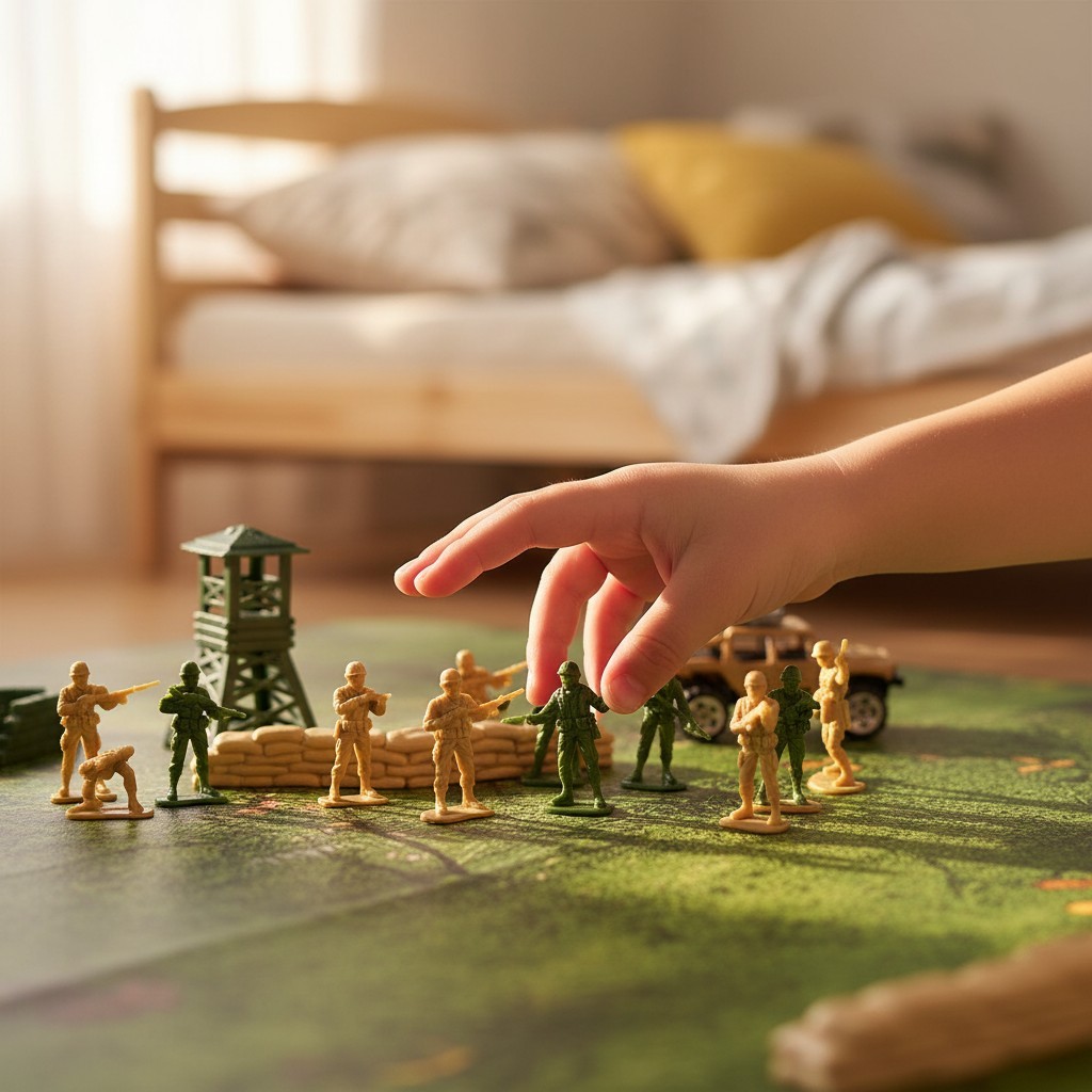 Imaginative 95 PCS Army Action Figures Set with Vehicles for Creative Play