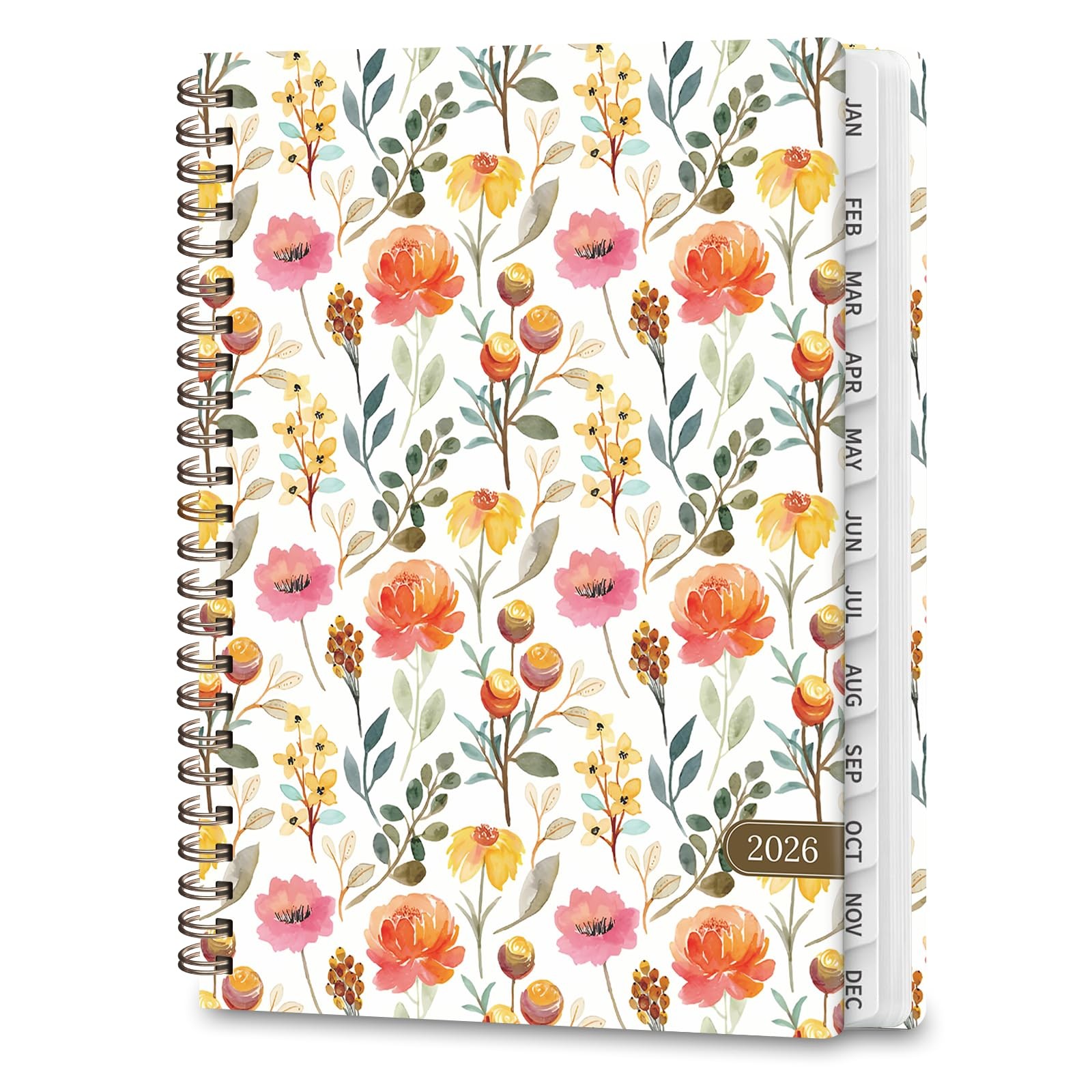 2026 Planner, Weekly and 6.2‘’x8.5''(Jan 2026-Dec 2026), Painted Flowers 