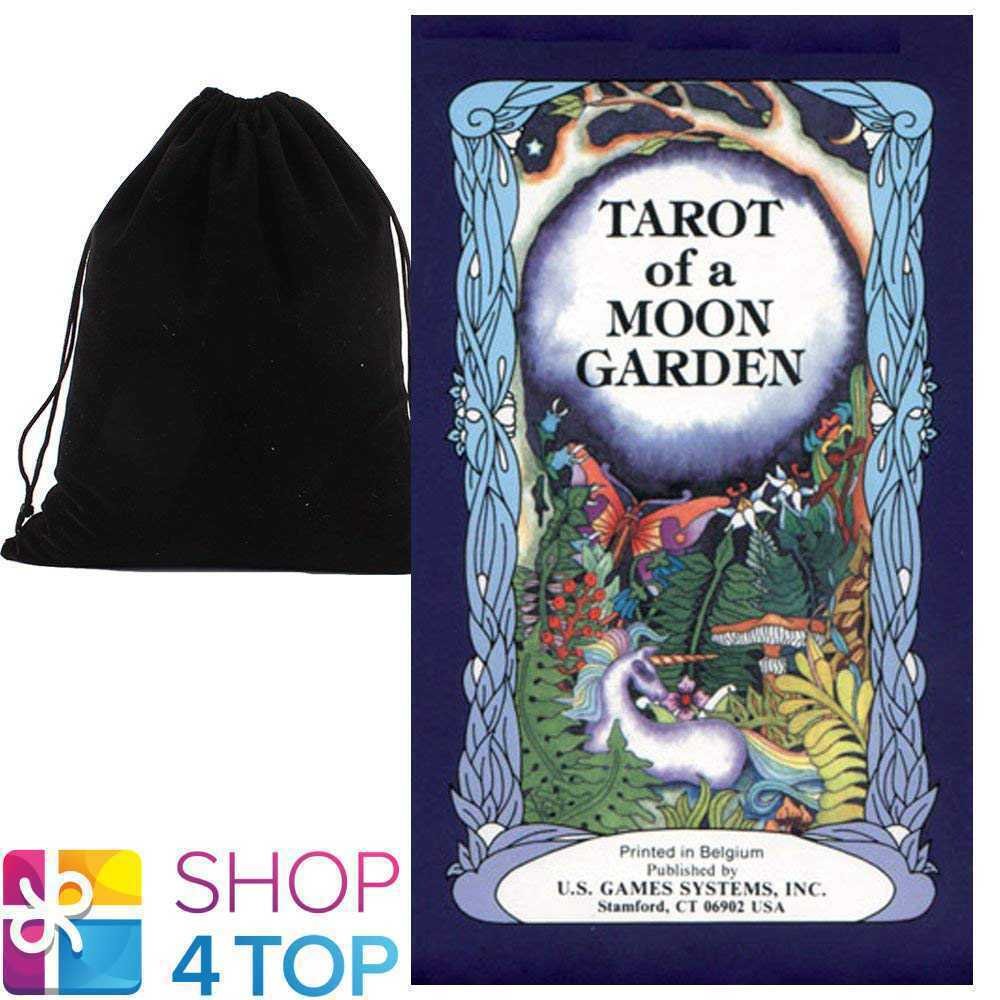 Tarot Of The Moon Garden Deck Cards Esoteric US Games Systems With Velvet Bag