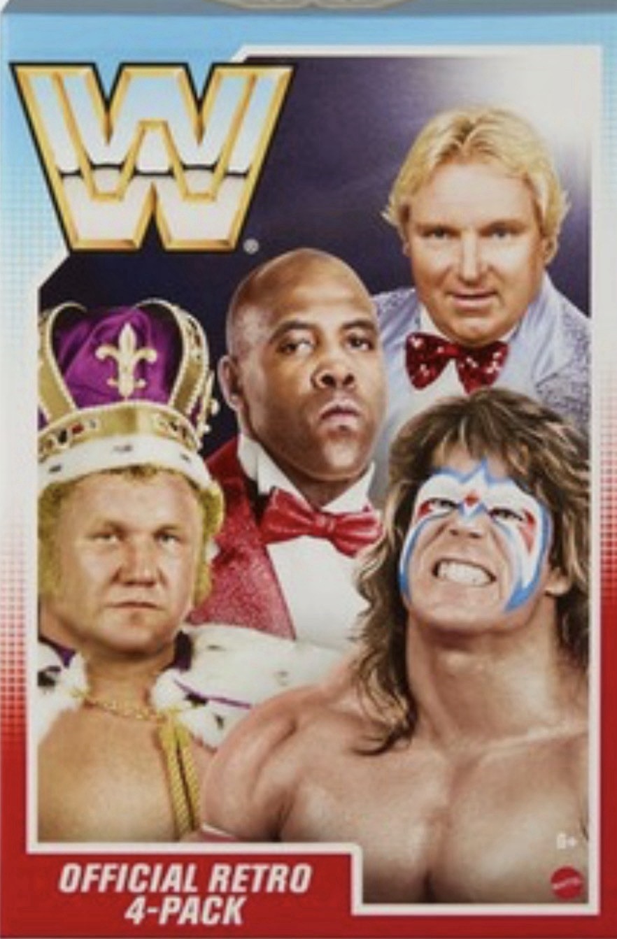 WWE Retro Bundle 4-Pack Virgil, Warrior, Heenan, Harley Action Figures Sealed