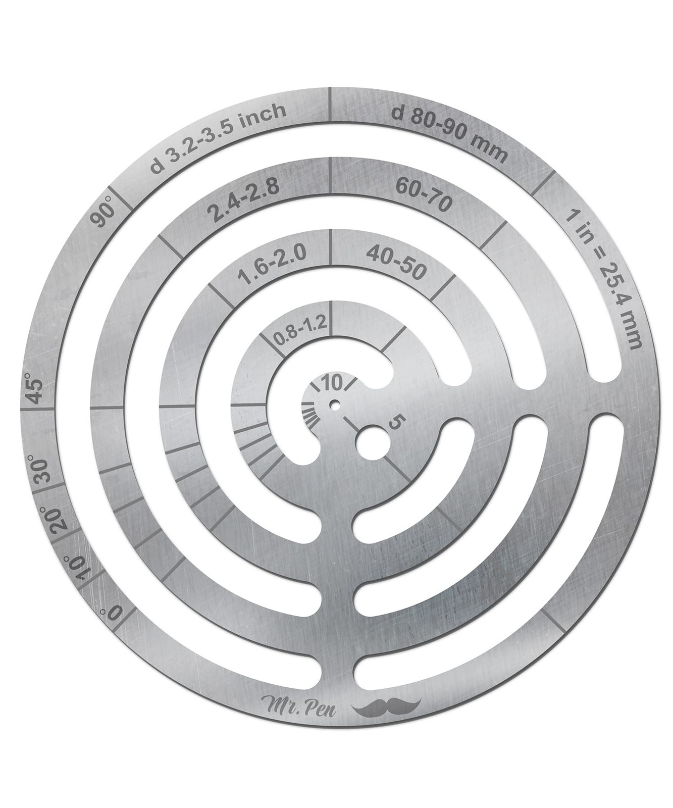 Mr. Pen  Stainless Steel French Curve Rulers, Drawing & Drafting Tools with C...