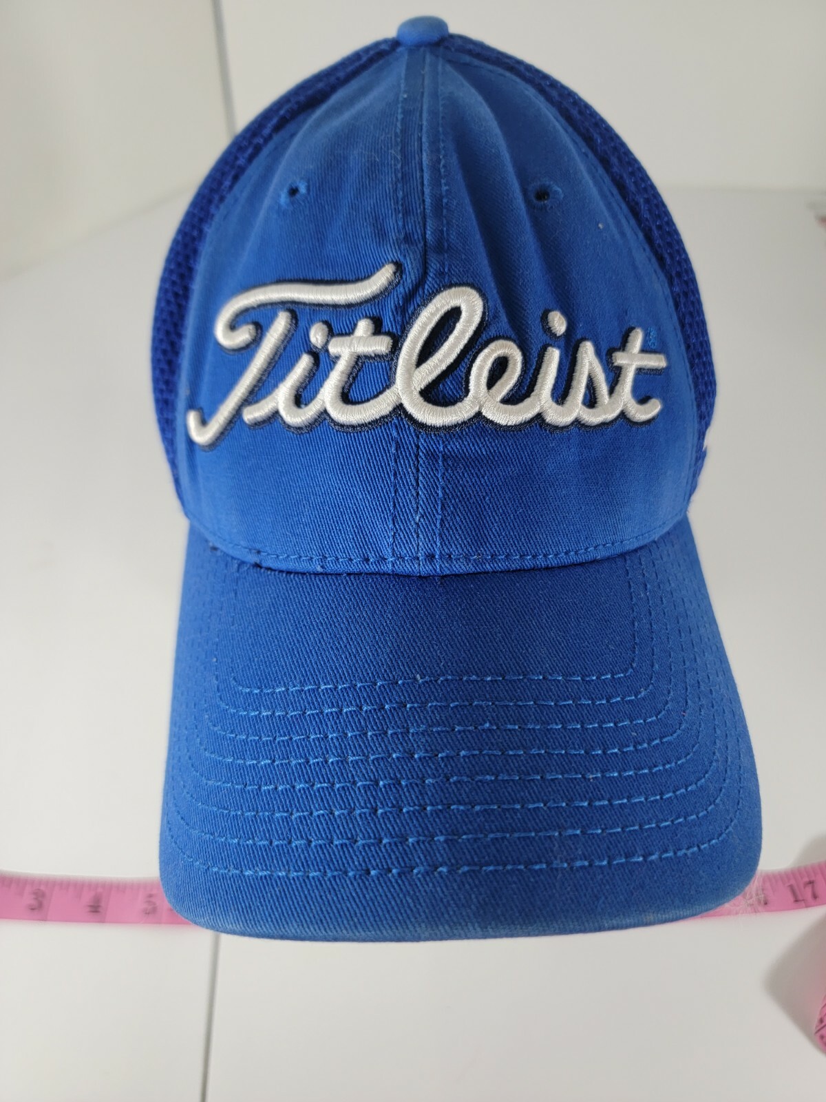 TITLEIST FootJoy Pro V1 Golf Tour Baseball Hat Cap Fiitted Medium Large Blue