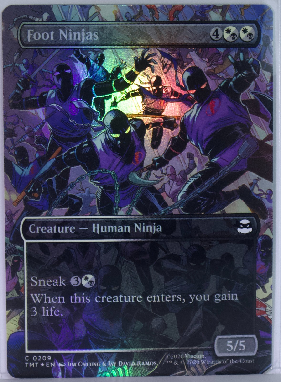 Foot Ninjas [New, Near Mint] Borderless *Foil* {TMNT MTG}