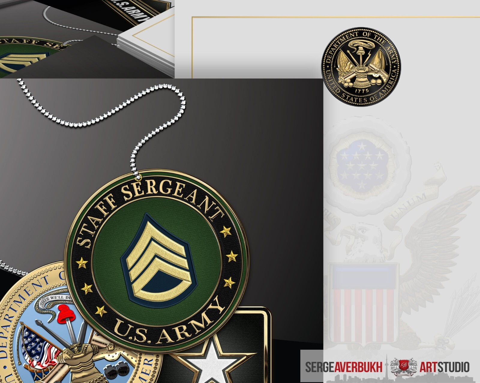 Customizable US Army Staff Sergeant 5x7 Invitation Template DIGITAL DOWNLOAD