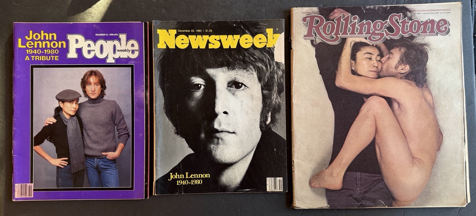John Lennon Yoko Ono Rolling Stone People Newsweek Magazines