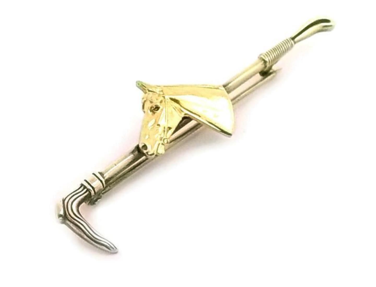 Horse Tie Pin 10K Yellow Gold