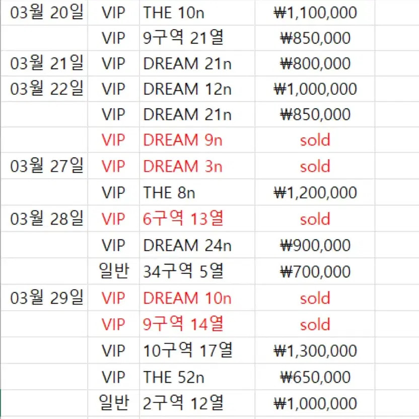 NCT Dream Concert Dream Show Ticket Transfer VIP 1st/2nd Floor