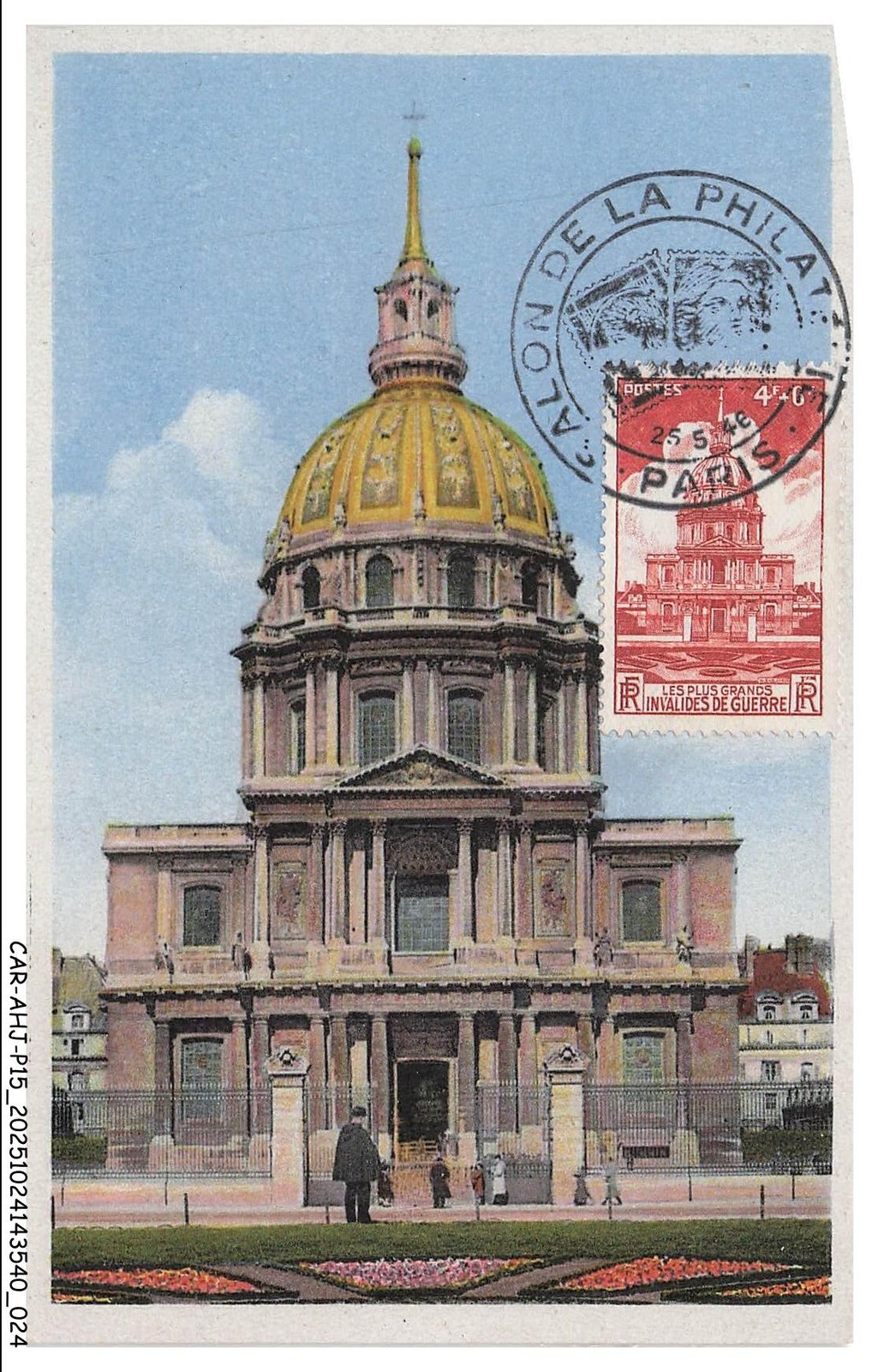 CAR-AHJP15-0728-CARD-MAXIMUM - Paris - Dome Of The Invalides - 1946