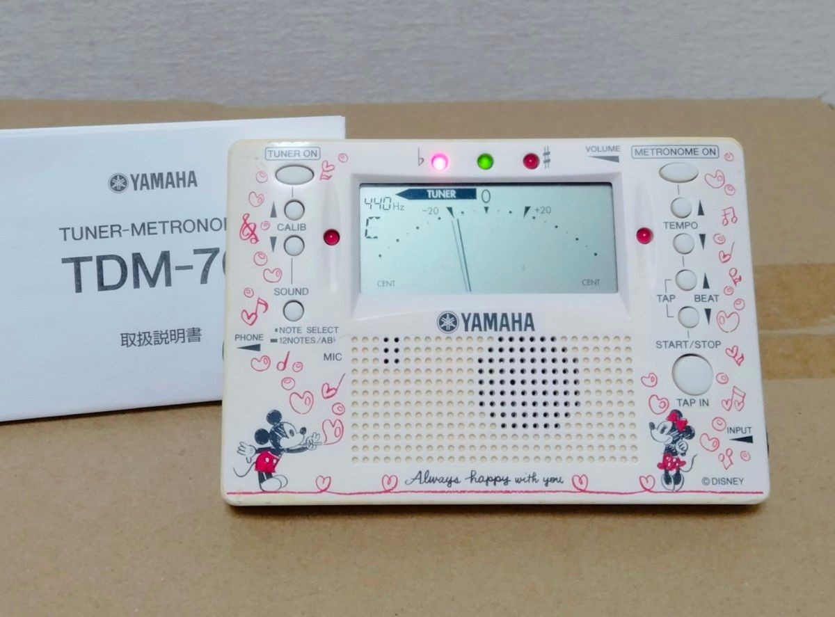 YAMAHA Tuner Metronome TDM-70 Mickey Mouse Disney