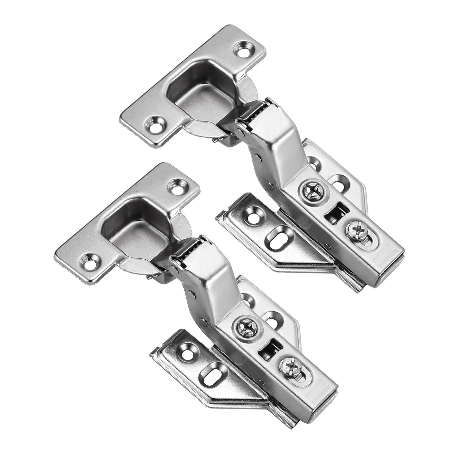10 PCS 5 Pairs Frameless Soft Close Inset Cabinet Hinges 35mm Cup Concealed