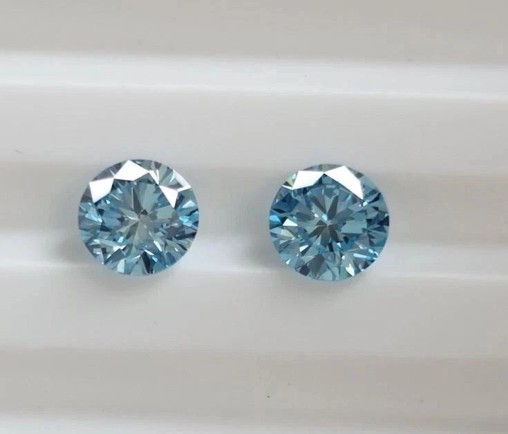 Loose Diamond 2 Ct CERTIFIED Round Cut Blue Color D Grade VVS1 m910