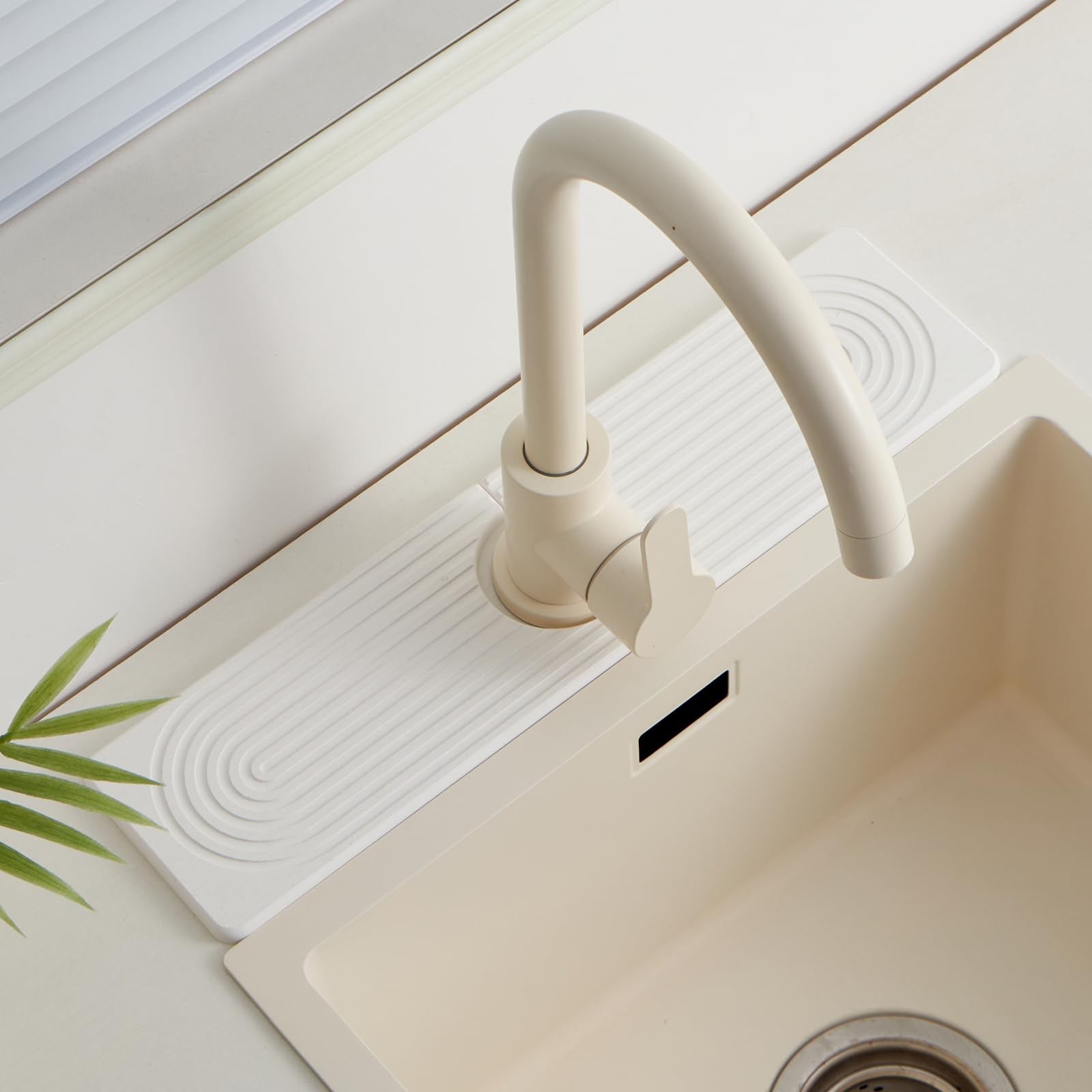 Stone Faucet Mat for Kitchen Sink，Super Absorbent Diatomite Fast Drying Stone...