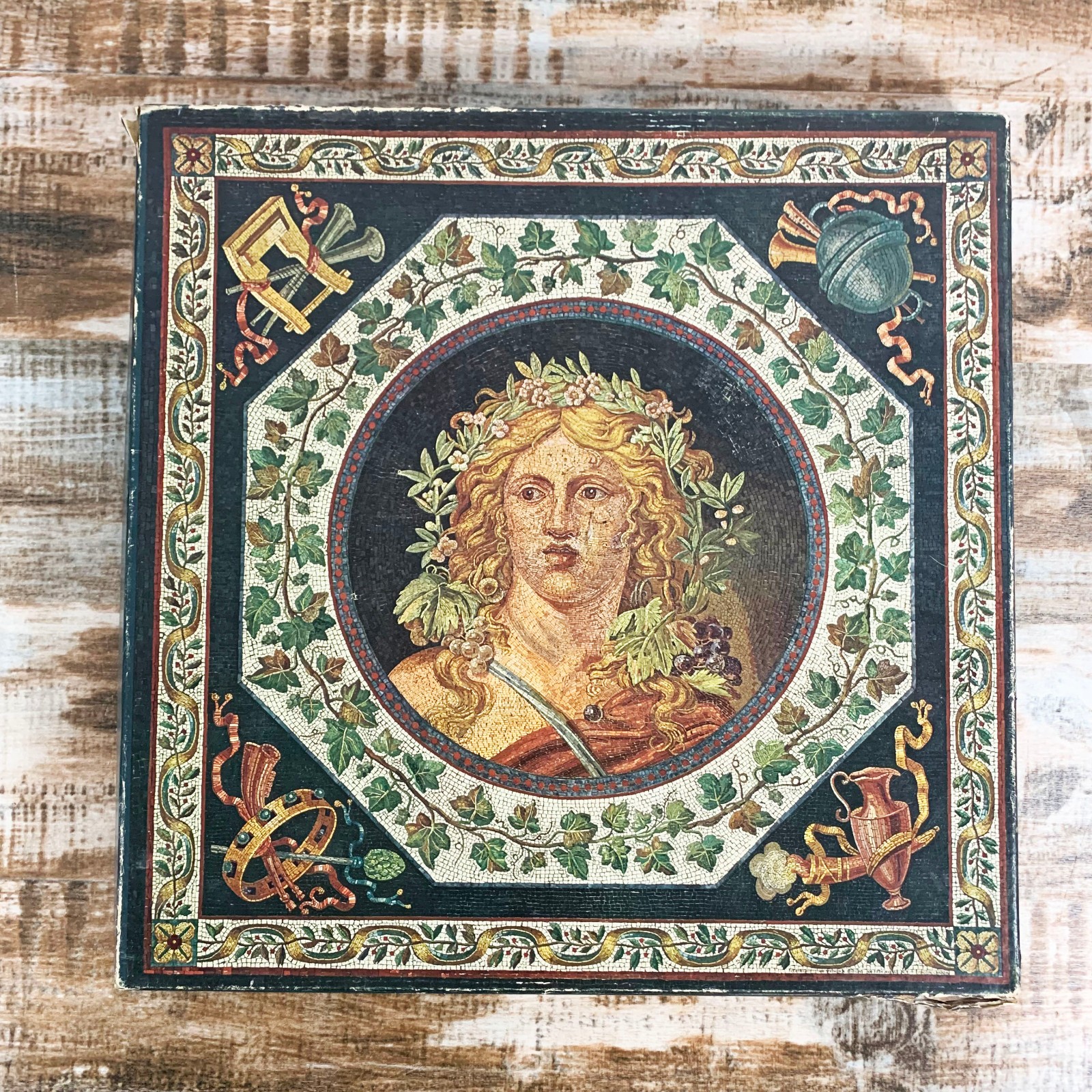 Vintage 1966 Springbok A Mosaic of Bacchus The Wine God Jigsaw Puzzle - Complete