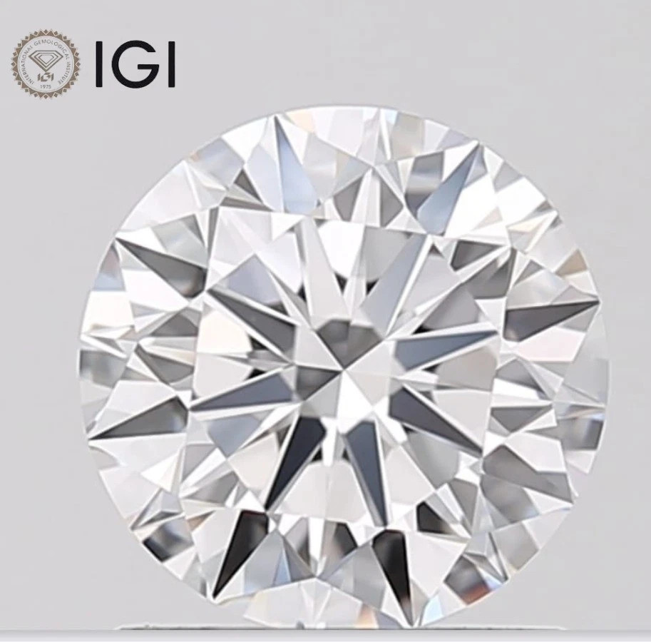 IGI Certified Lab Grown CVD Diamond ROUND Cut 4 Ct D Color VS1 Clarity Stone