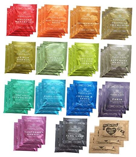  Assorted Tea Bag Sampler Bundle 42 Count With Honey 42 Count (Pack of 1)