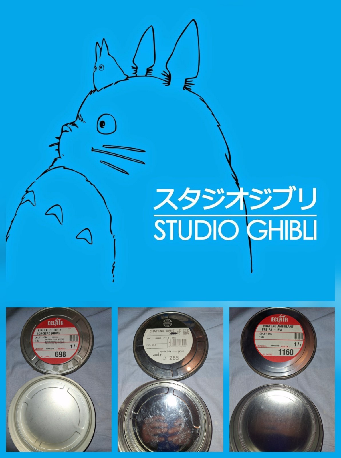 35mm STUDIO GHIBLI 2 (ONLY BOX) FILM/MOVIE/TRAILER/TEASE MIYAZAKI ANIME MONONOKE