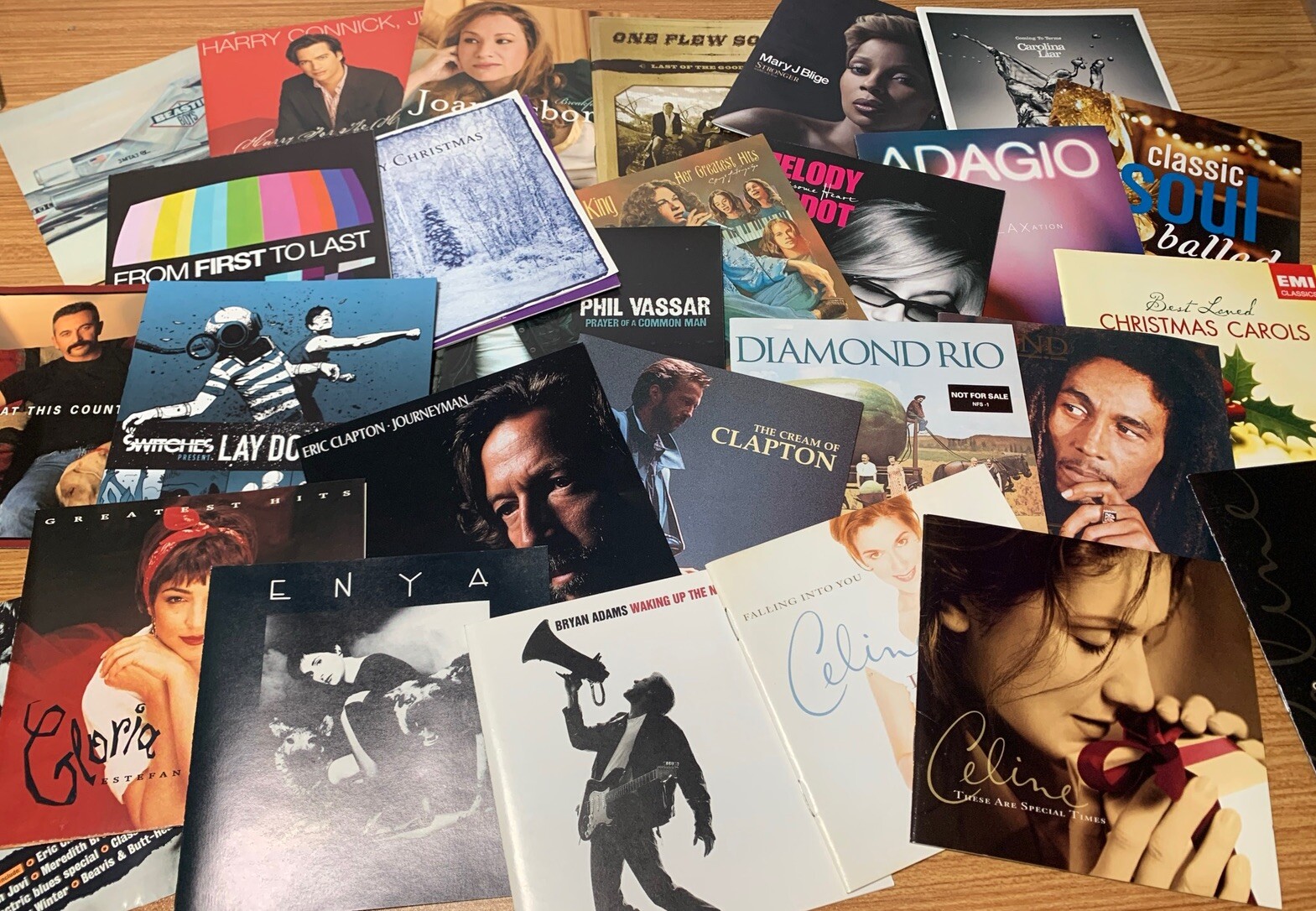 Lot of 60 CD Covers - Random Cover Art w/ Mixed Artists (NO CDs Included)