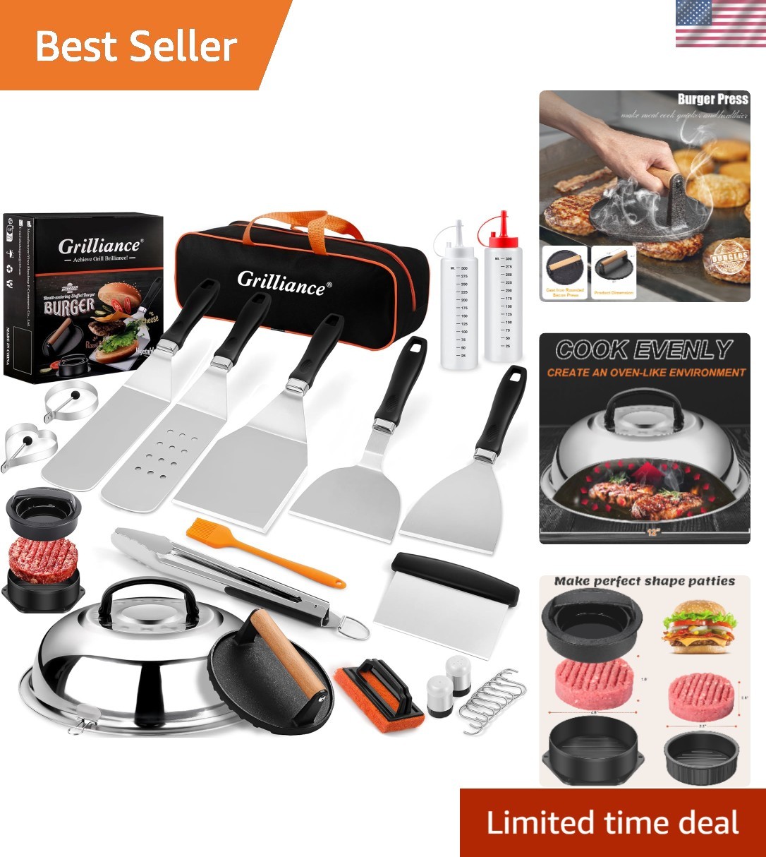 27pcs Griddle Accessories Kit for Blackstone, Professional Hibachi Flat Top G...