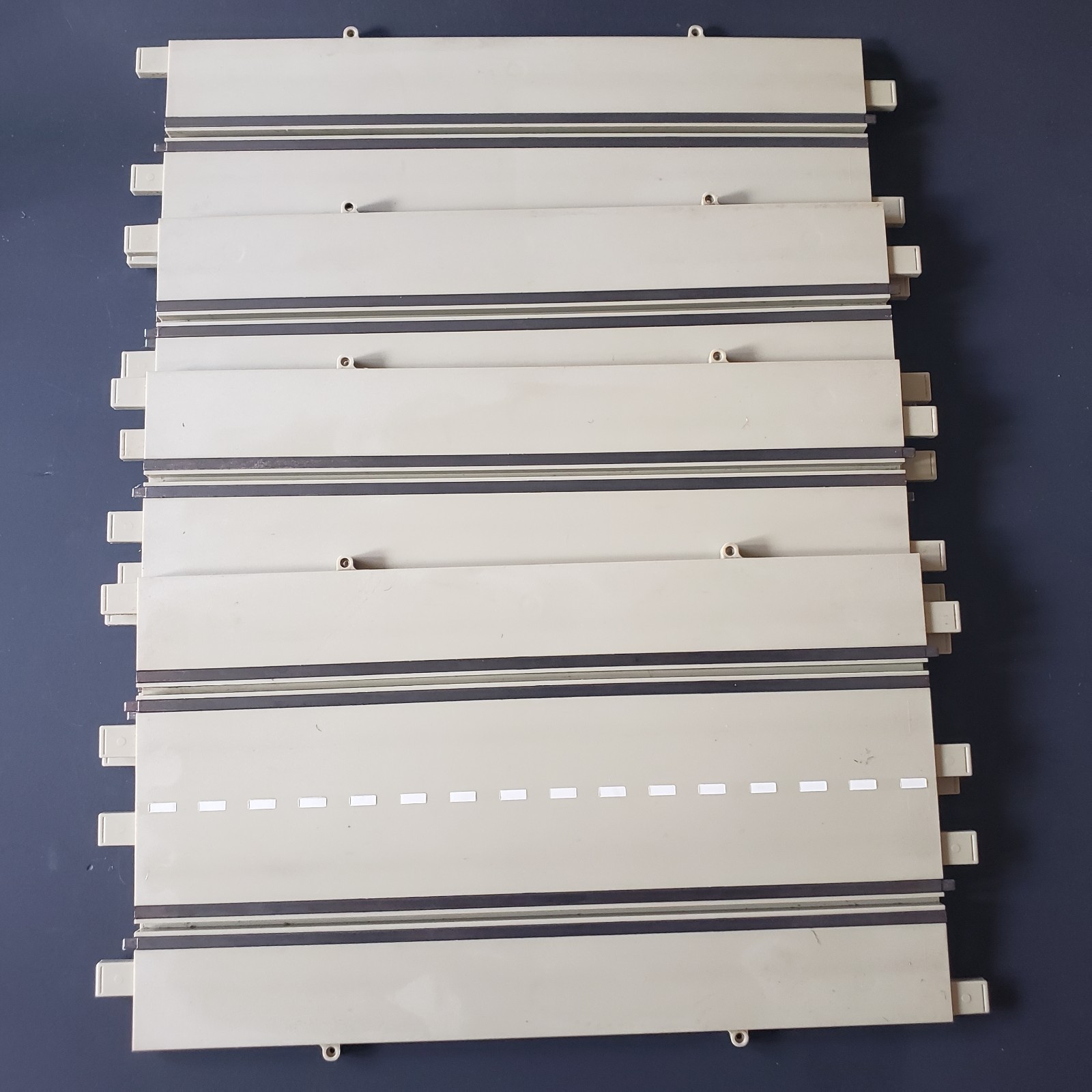 Lot Of 4 Vintage 1965 Monogram 1/32 1/24 Slot Car Track Wide Straight Locking 