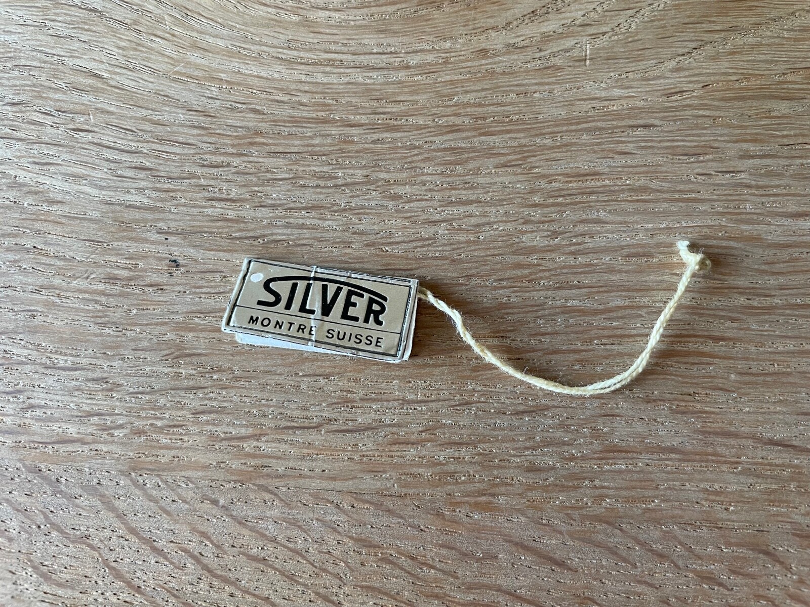 Vintage SILVER Montre Suisse Watch Tag - Watches Collectors