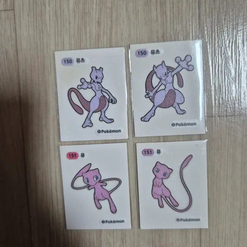 Pokemon TTOOB Seal 1st Gen Mewtwo 4-Pack Collectible Stickers