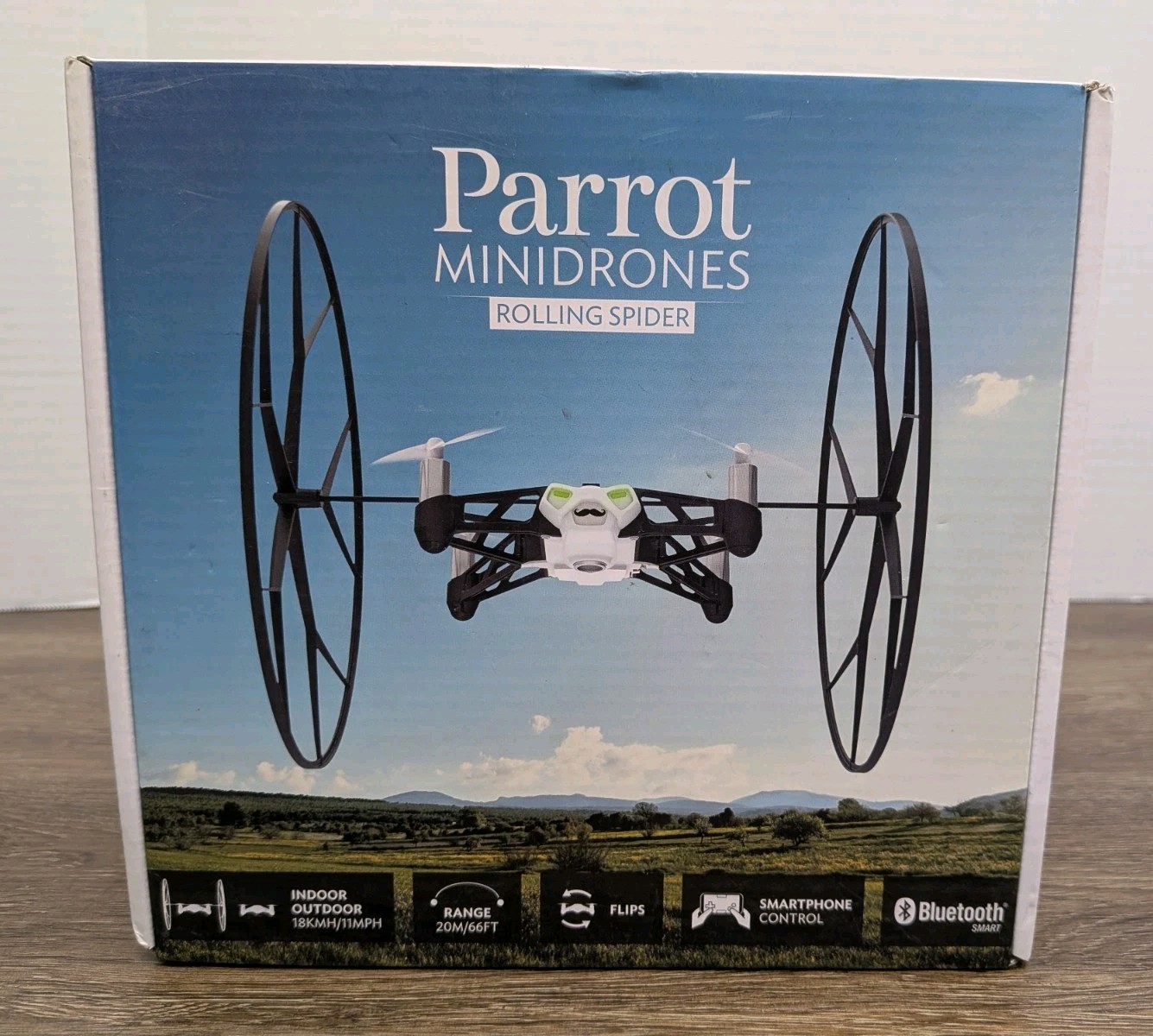 Parrot Rolling Spider Mini Drone Black White Smartphone Control Bluetooth - NEW