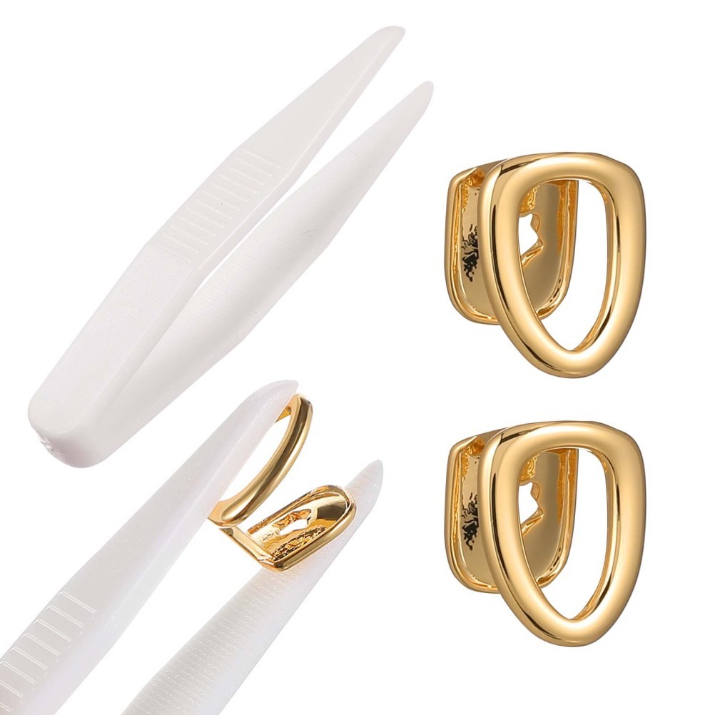 2 Pcs Flat Tooth Grills Teeth Fake Accessories Jewelry Caps