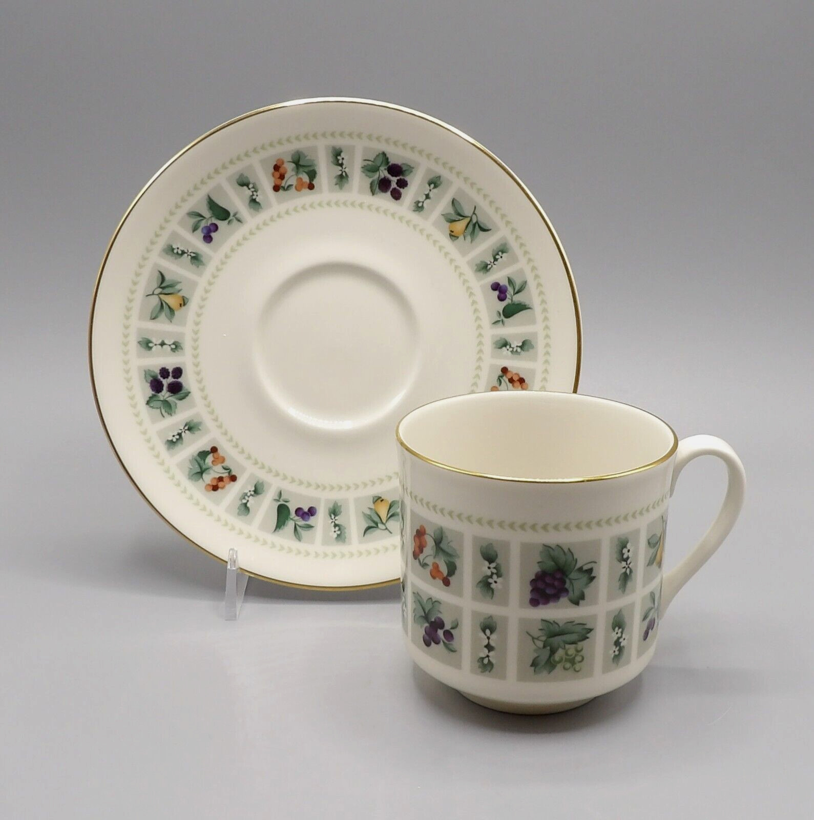 TAPESTRY BY ROYAL DOULTON FLAT CUP & SAUCER SET