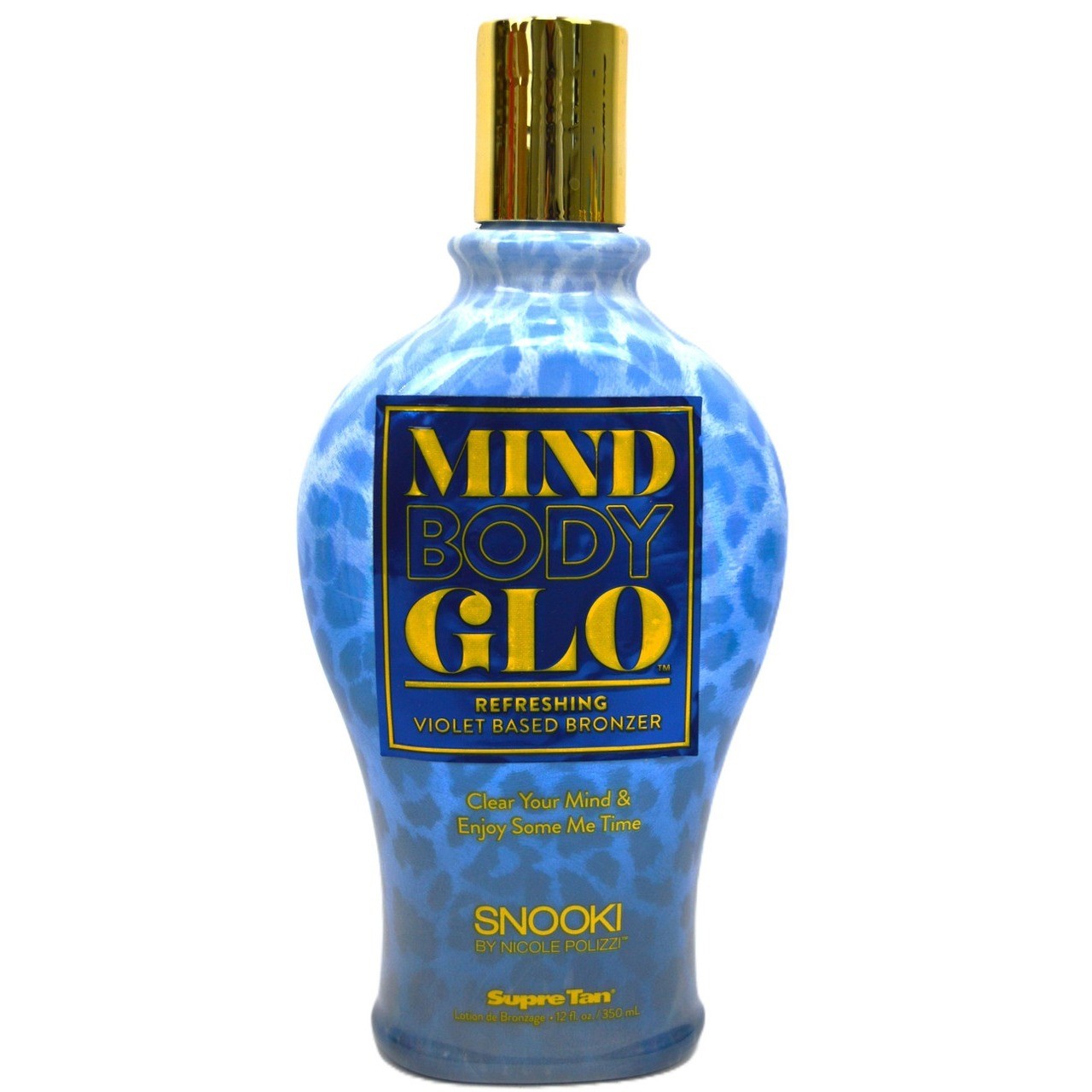 Supre Snooki Mind Body Glo Refreshing Violet Based Bronzer Tanning Lotion 12 oz