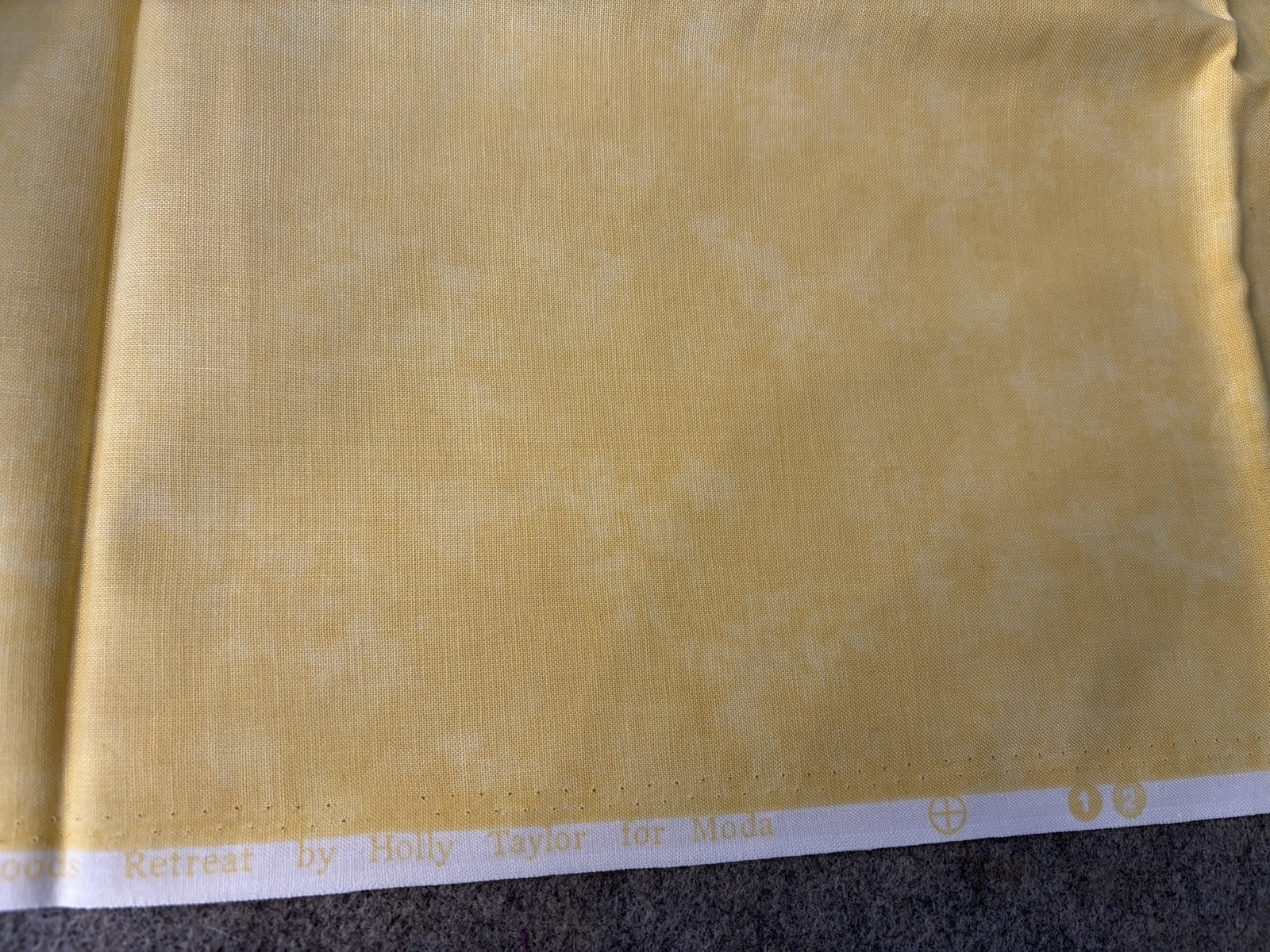 Holly Taylor Moda Fabric Northwoods Retreat Bright yellow Blender 1 yd