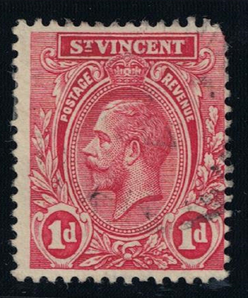 St. Vincent George V 1913 Canc SG#109