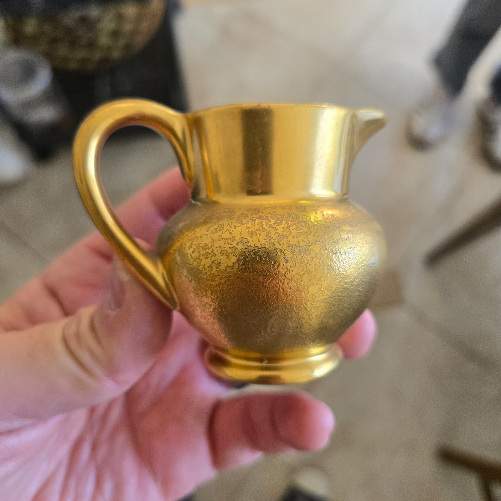 Pickard China USA Gold Inlay Creamer Small #122