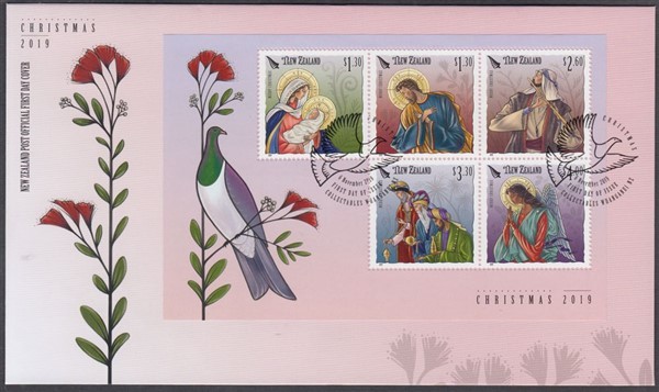 NEW ZEALAND FDC 2019 CHRISTMAS M/S (ID:FC359 (6/11)