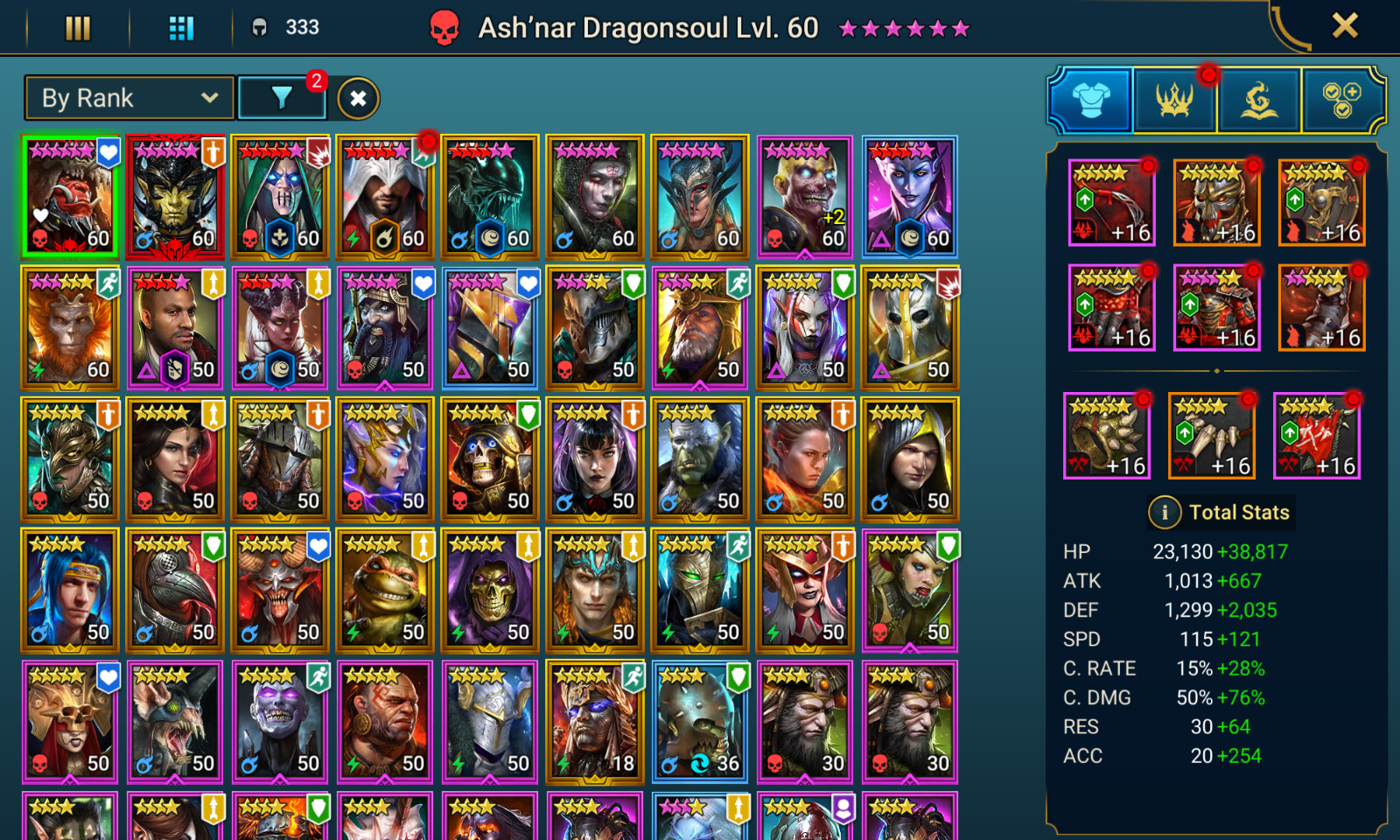 raid shadow legends 2 mythic hard starter acc