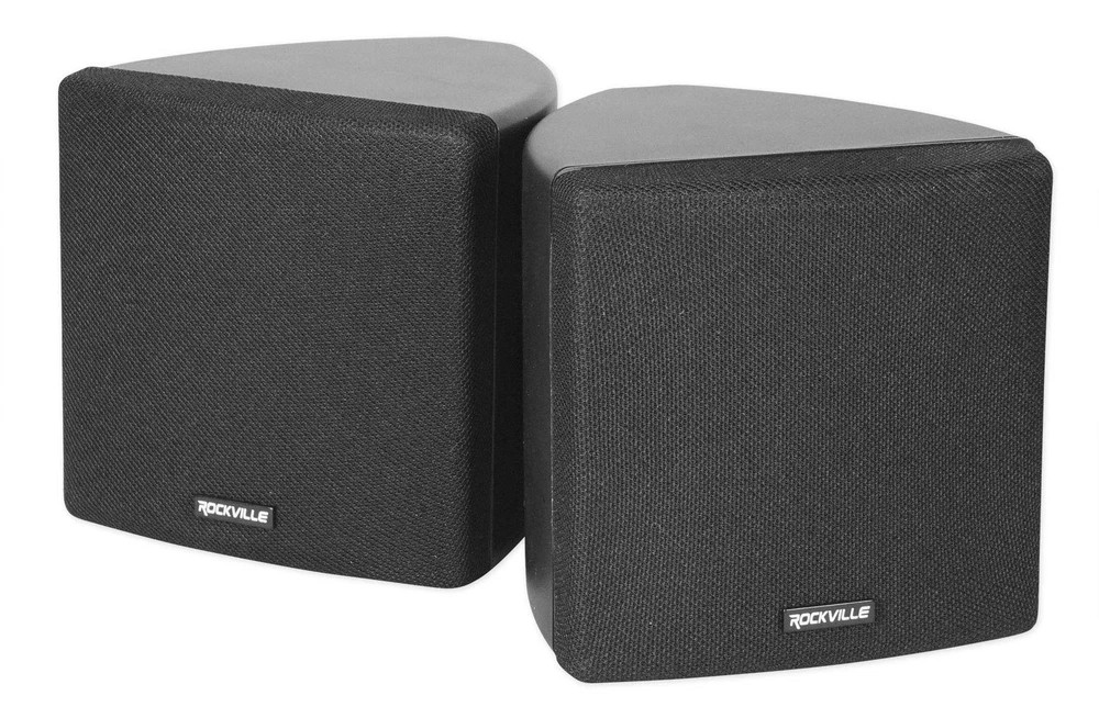 Rockville Cube 70V Commercial Wall Mount Speakers Clear Audio 3.5 Inch Woof