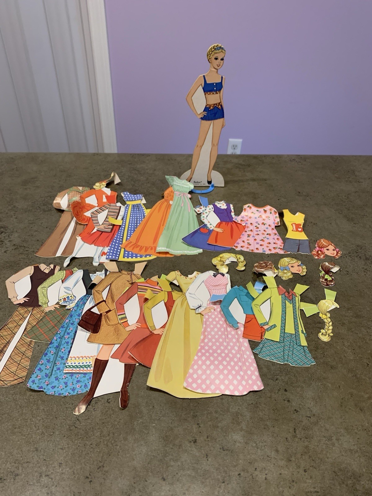 Vintage Barbie Quick Curl Paper Doll 1975