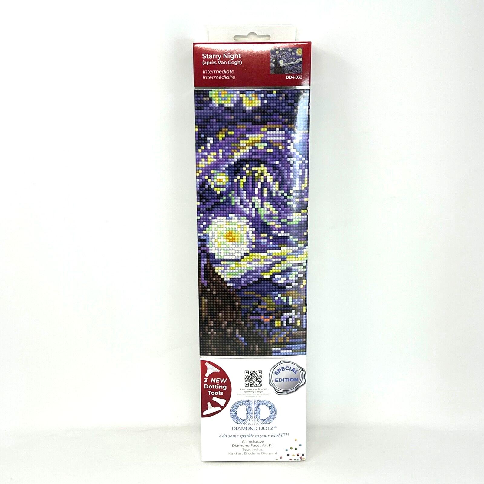 DIAMOND DOTZ Diamond Facet Art Kit Special Edition Starry Night (apres Van Gogh)