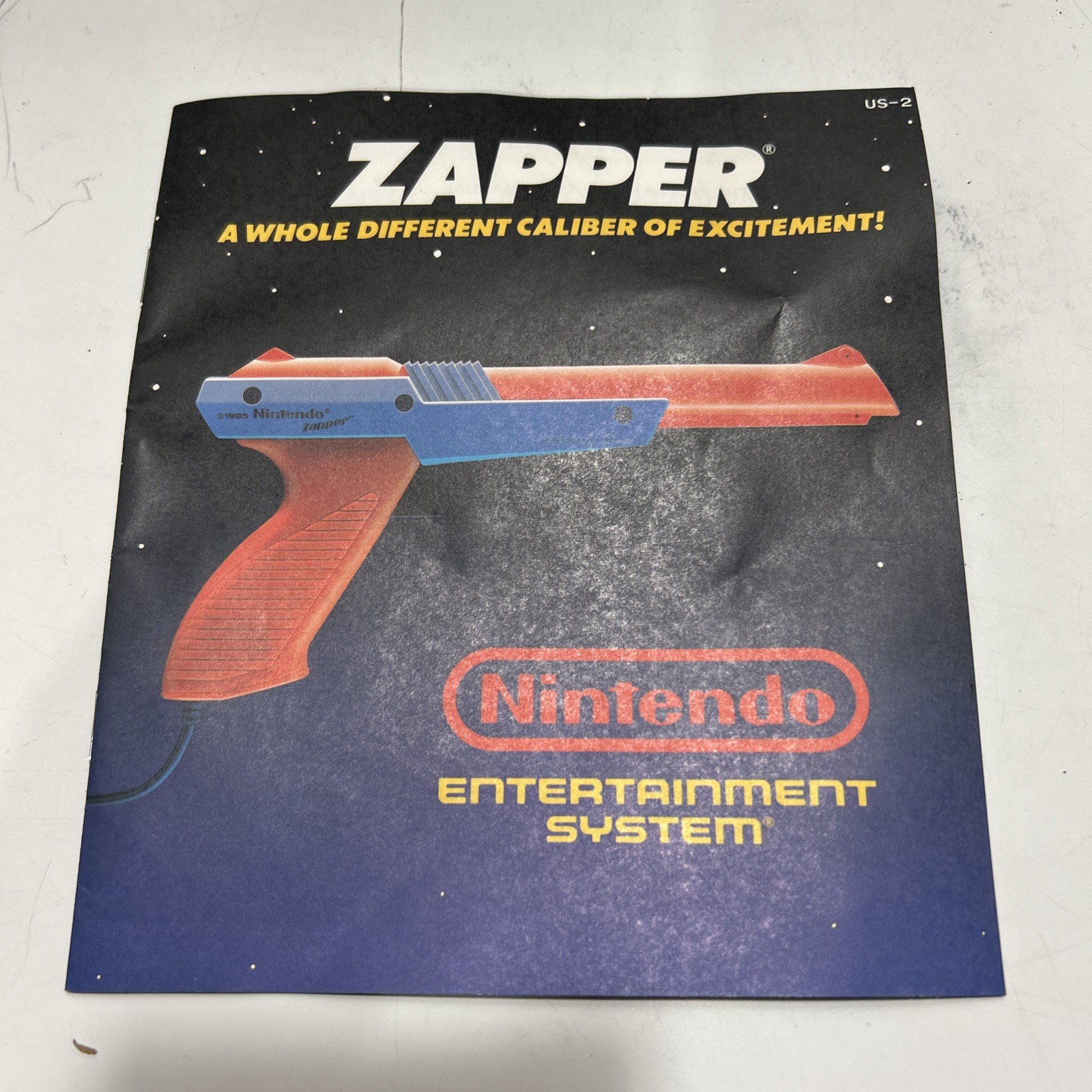 Zapper Gun Instruction Manual Booklet for Original Nintendo NES US-2