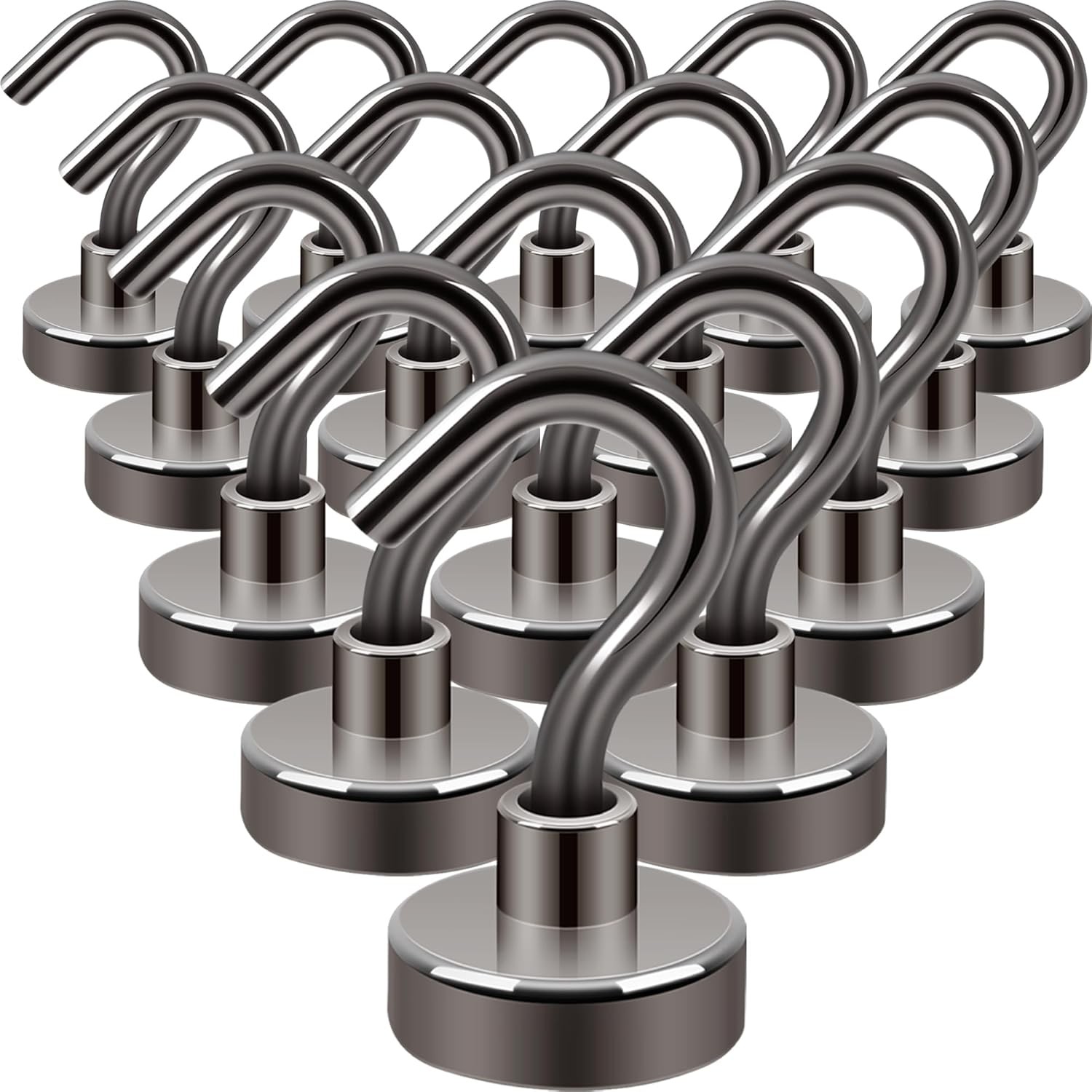15 Pack Heavy Duty Magnets for Refrigerator, Extra Strong Hook