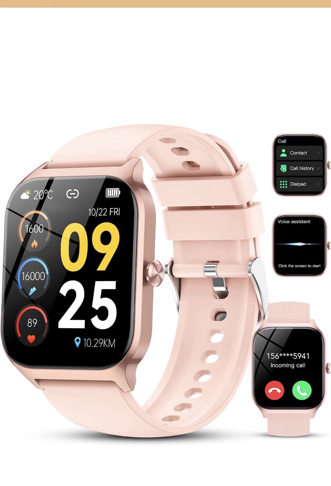 HD Smart Watch Fitness Tracker HeartRate Sleep Monitor for Android iOS Men/Women