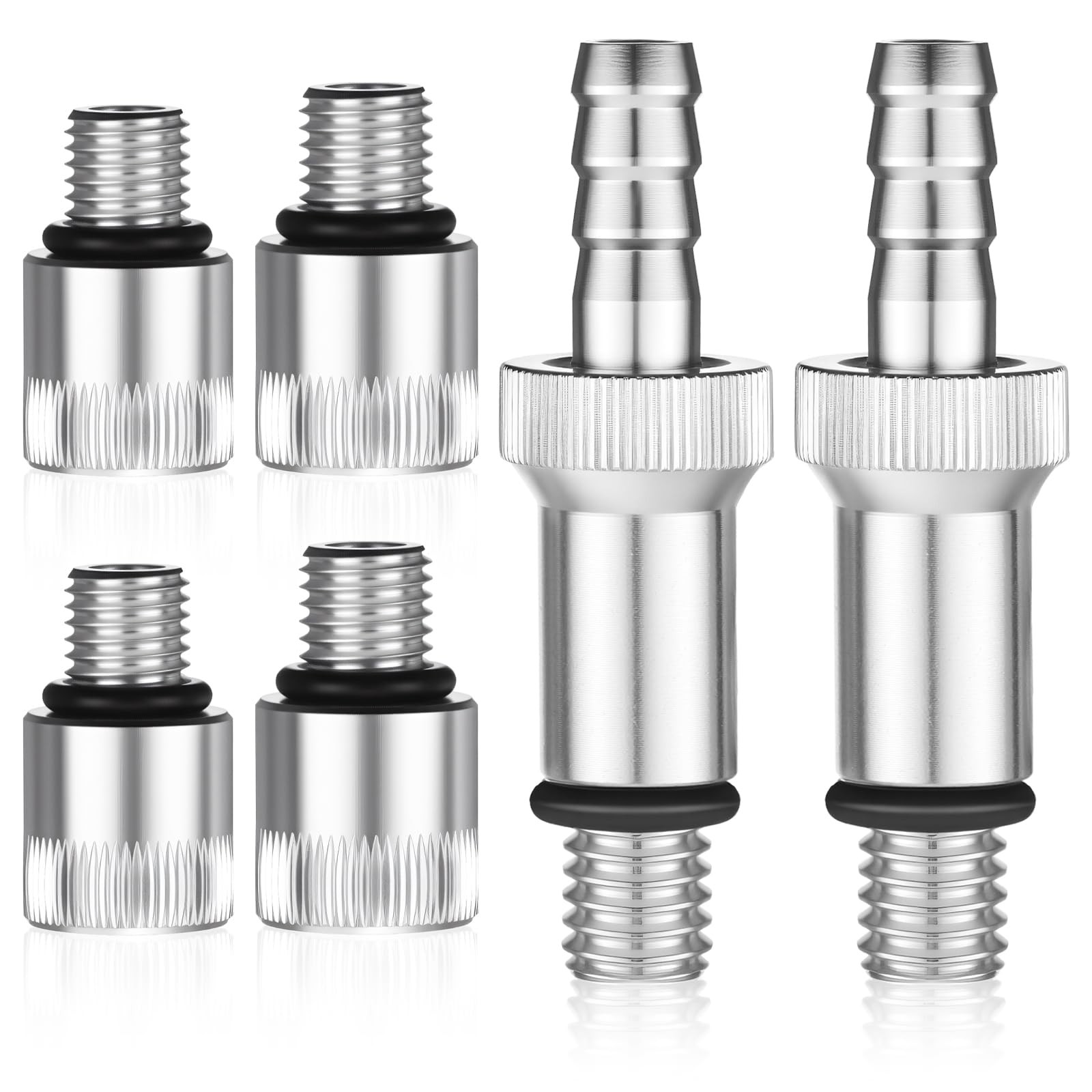 6 Pcs Lower Unit Gear Oil Pump Adapters for Most Outboard Motor, Include 3/8 Inc