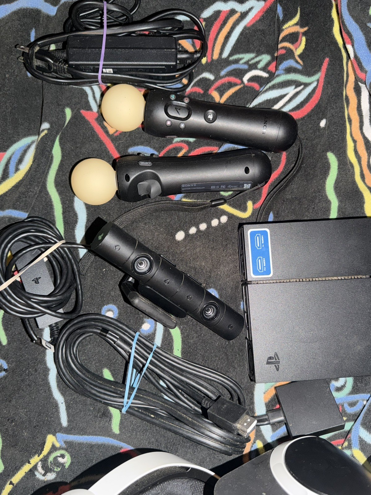 PSVR Sony PlayStation 4 PS4  Headset Camera Move Controllers Module Ps5 Adepter