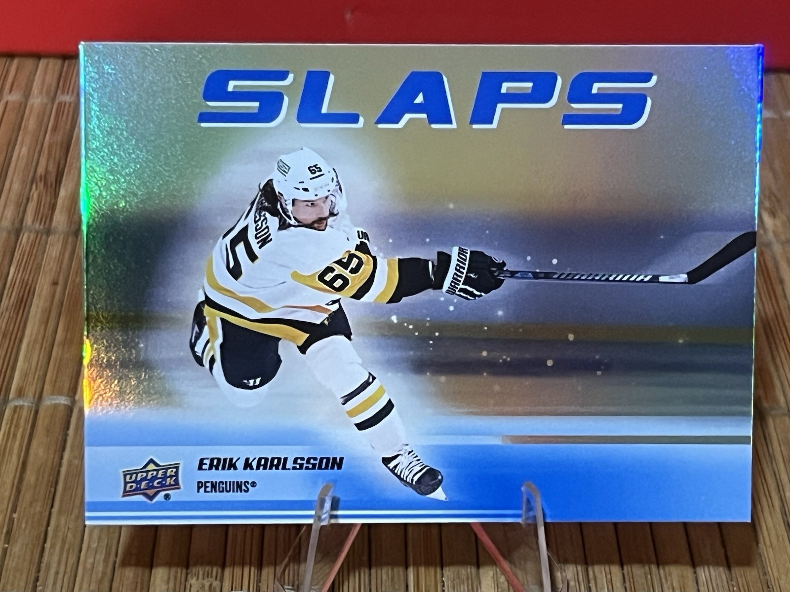 Upper Deck 2025-26 Series 2 SLAPS Erik Karlsson #SL-22 Pittsburgh Penguins